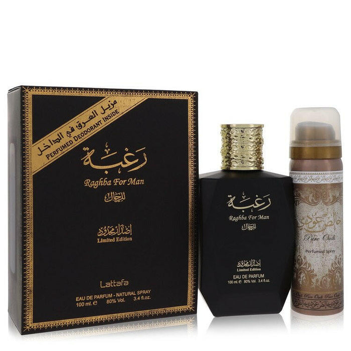 Lattafa Raghba Man Eau De Parfum Spray plus 1.7 oz
