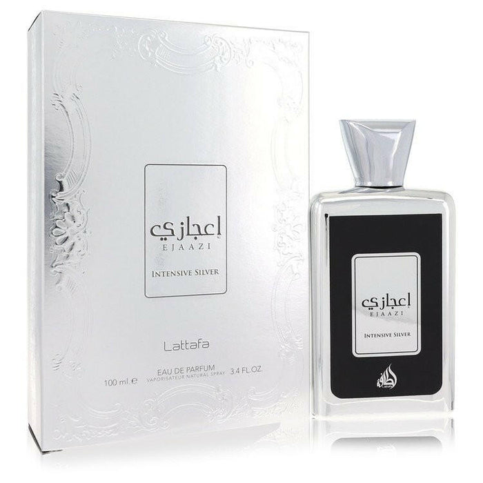 Lattafa Ejaazi Intensive Silver Eau De Parfum Spray (Unisex) By Lattafa - 3.4 oz