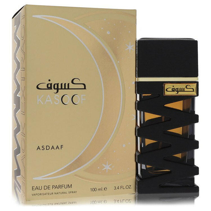 Lattafa Asdaaf Kasoof Black Extract Eau De Parfum Spray (Unisex) By Lattafa - 3.4 oz