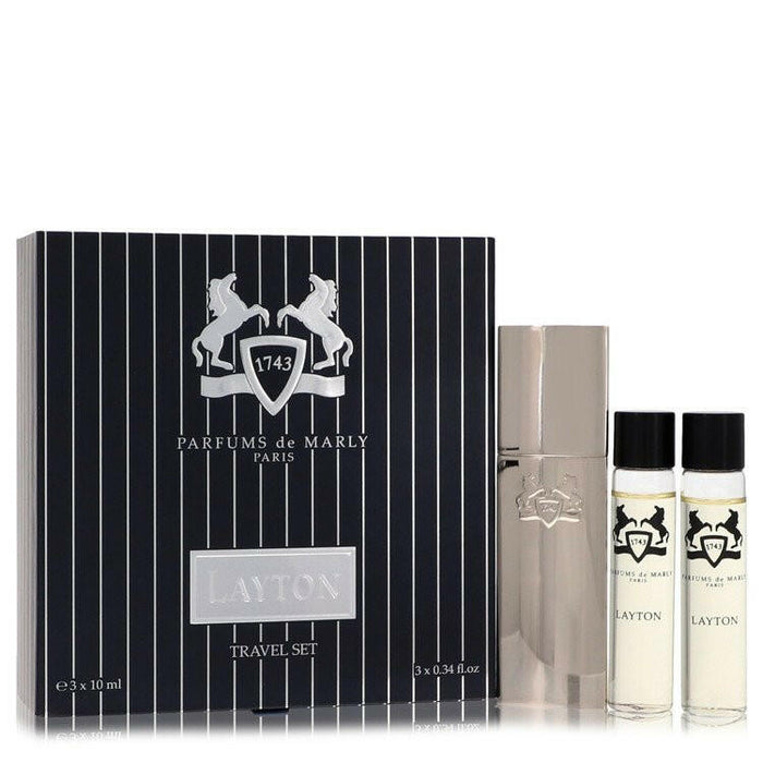 Layton Royal Essence Three Eau De Parfum Sprays Travel Set By Parfums De Marly - 3  x 0.34 oz