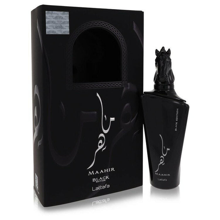 Maahir Black Edition Eau De Parfum Spray (Unisex) By Lattafa - 3.4 oz
