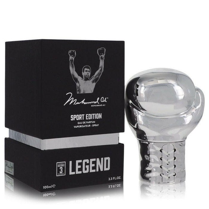 Muhammad Ali Legend Round 3 Eau De Parfum Spray (Sport Edition) By Muhammad Ali - 3.3 oz
