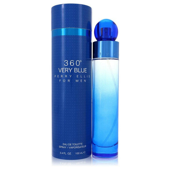 Perry Ellis 360 Very Blue Eau De Toilette Spray By Perry Ellis - 3.4 oz