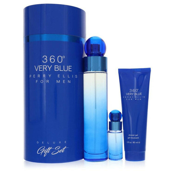 Perry Ellis 360 Very Blue Gift Set By Perry Ellis - 3.4 oz