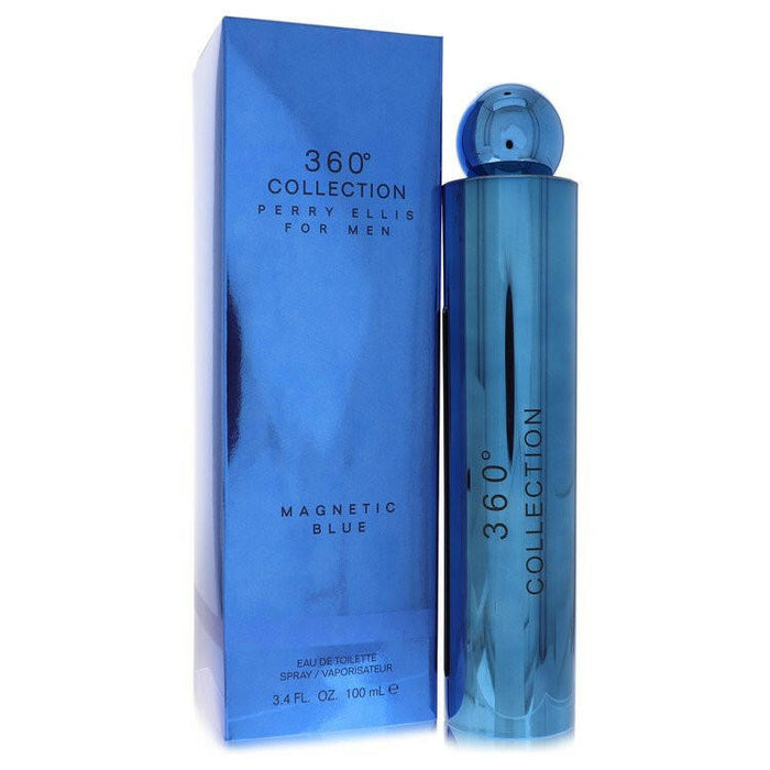 Perry Ellis 360 Collection Magnetic Blue Eau De Toilette Spray By Perry Ellis - 3.4 oz