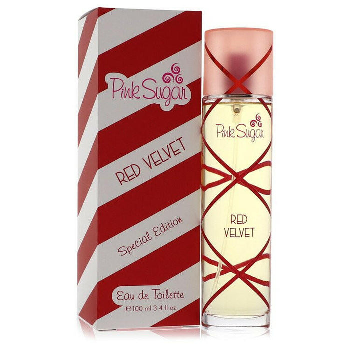 Pink Sugar Red Velvet Eau De Toilette Spray By Aquolina - 3.4 oz