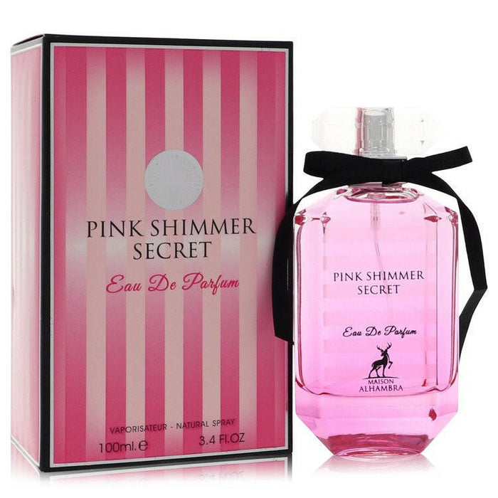 Pink Shimmer Secret Eau De Parfum Spray By Maison Alhambra - 3.4 oz