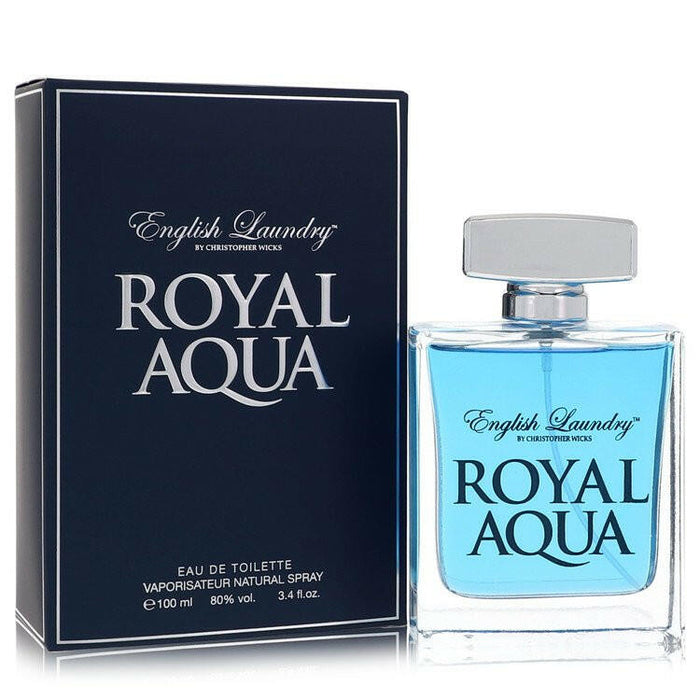 Royal Aqua Eau De Toilette Spray By English Laundry - 3.4 oz