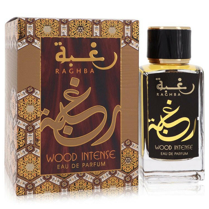 Raghba Wood Intense Eau De Parfum Spray (Unisex) By Lattafa - 3.4 oz