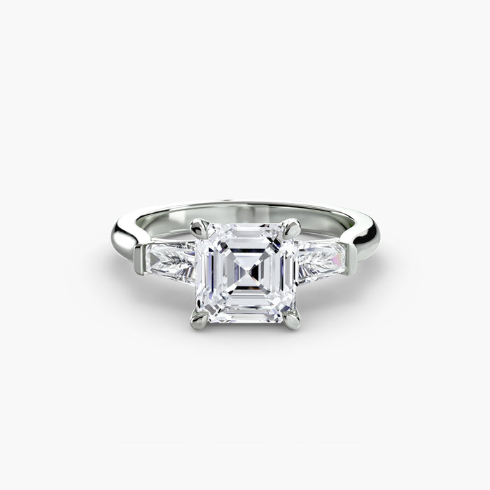 Three-Stone Ring (Baguette Side Stones)