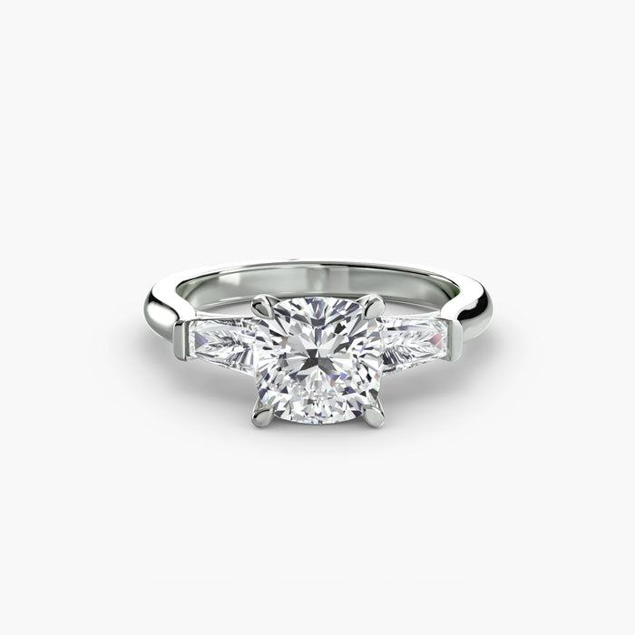 Three-Stone Ring (Baguette Side Stones)