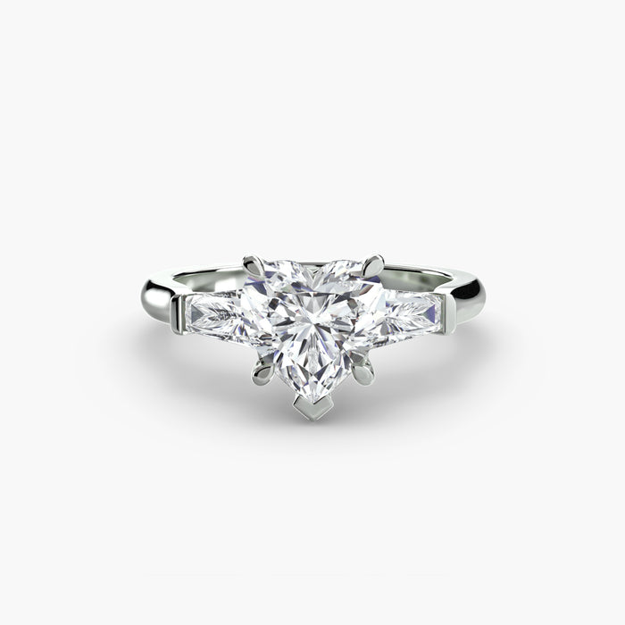 Three-Stone Ring (Baguette Side Stones)