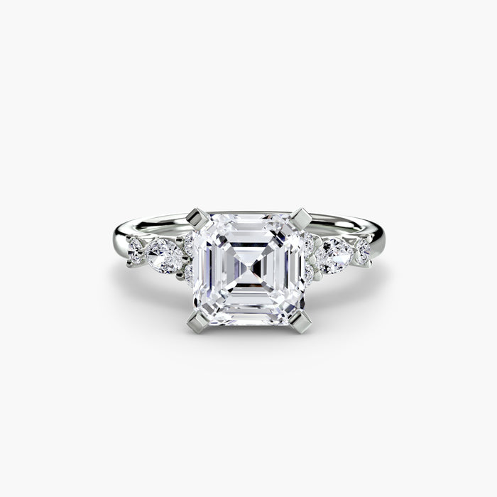 The Floral Accent Solitaire