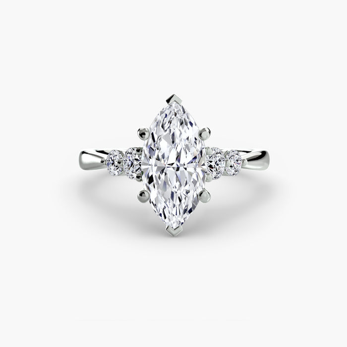 Solitaire with Shoulder Accents 2