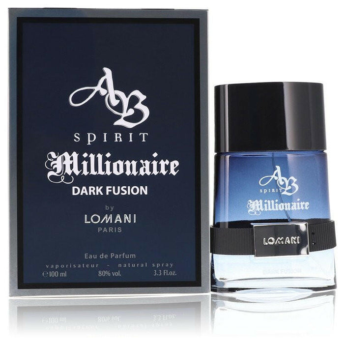 Spirit Millionaire Dark Fusion Eau De Parfum Spray By Lomani - 3.3 oz