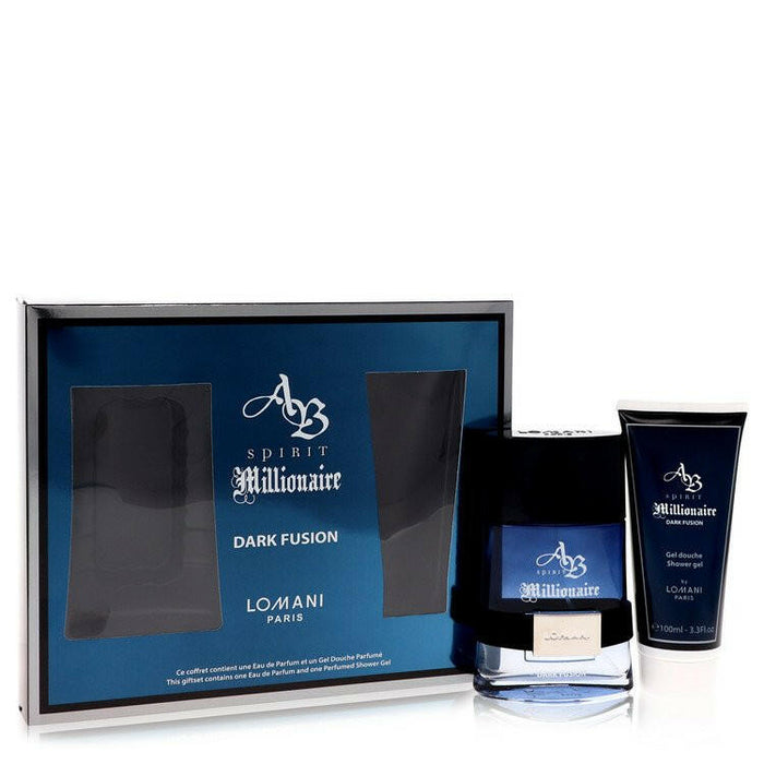Spirit Millionaire Dark Fusion Gift Set By Lomani - 3.3 oz