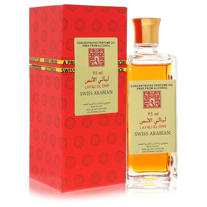 Swiss Arabian Layali El Ons Concentrated Perfume Oil Free From Alcohol By Swiss Arabian - 3.21 oz
