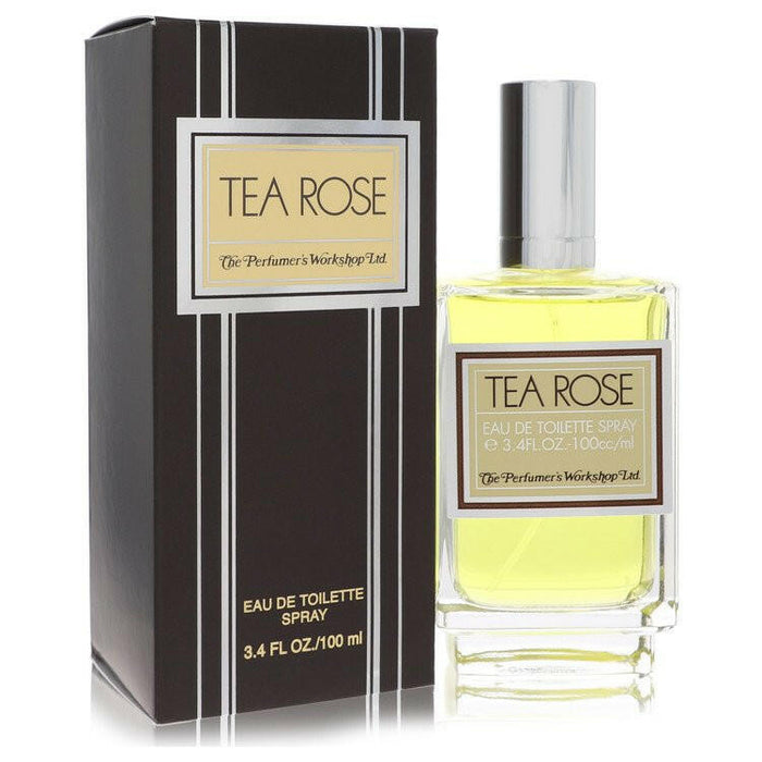 Tea Rose Eau De Toilette Spray By Perfumers Workshop - 3.4 oz