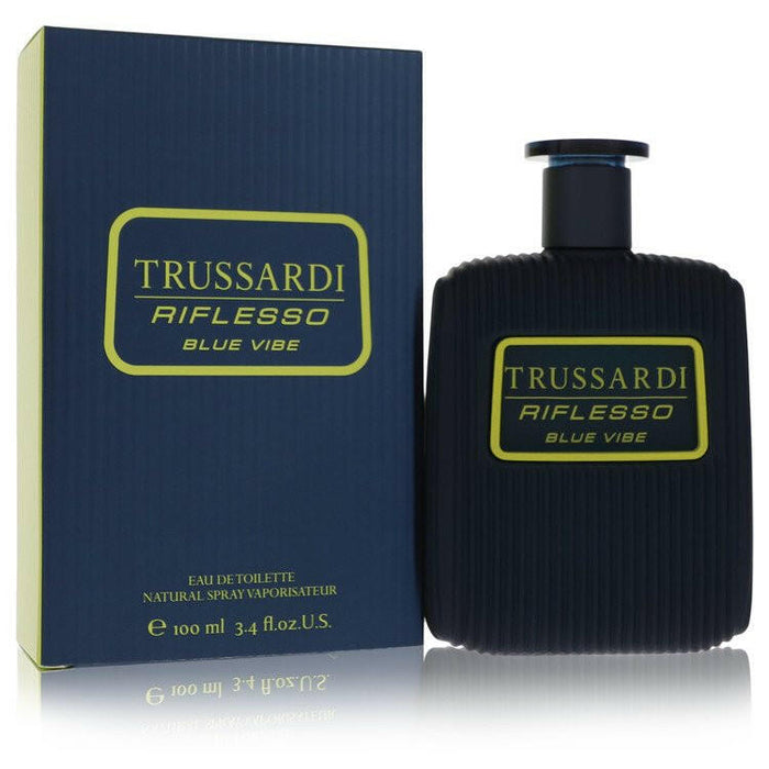 Trussardi Riflesso Blue Vibe Eau De Toilette Spray By Trussardi - 3.4 oz
