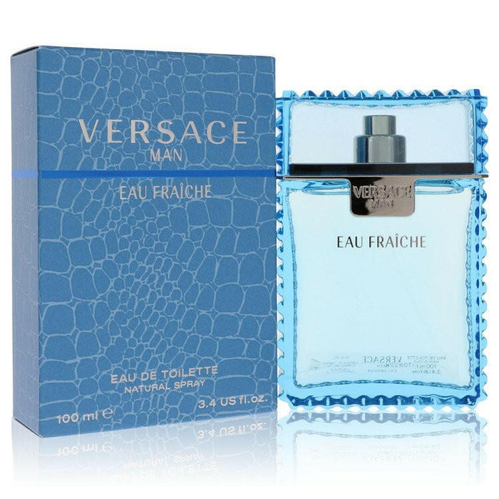 Versace Man Eau Fraiche Eau De Toilette Spray (Blue) By Versace - 3.4 oz