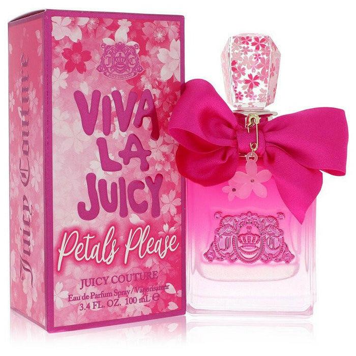 Viva La Juicy Petals Please Eau De Parfum Spray By Juicy Couture - 3.4 oz