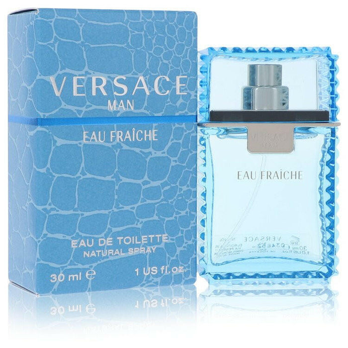 Versace Man Eau Fraiche Eau De Toilette Spray (Blue) By Versace - 1 oz