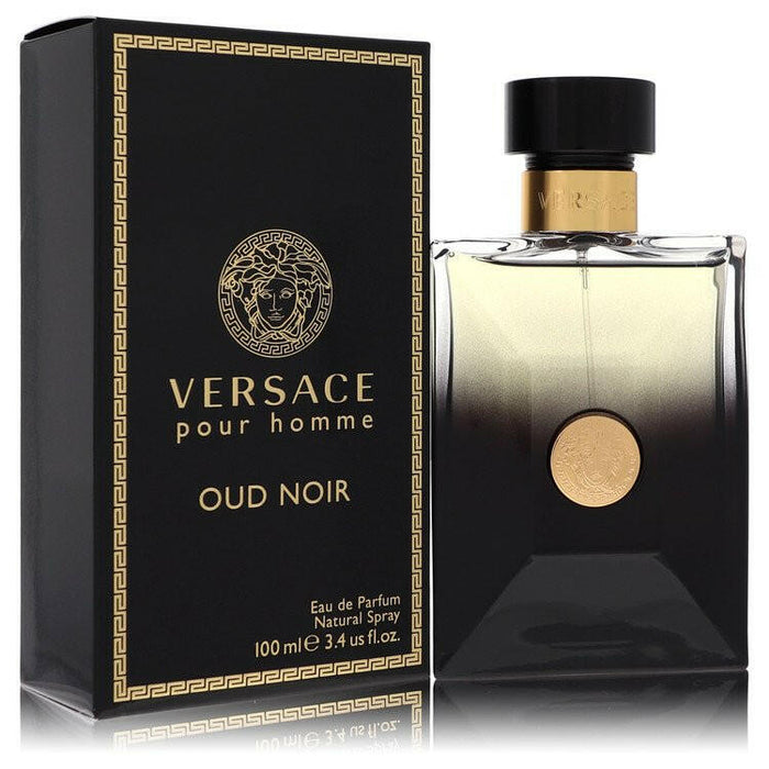 Versace Pour Homme Oud Noir Eau De Parfum Spray By Versace - 3.4 oz