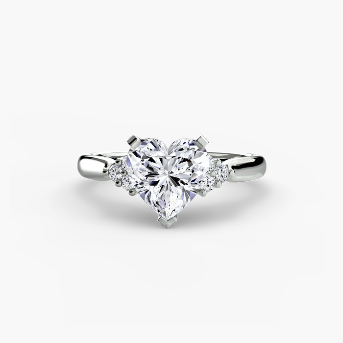 Solitaire with Cluster Shoulders 2