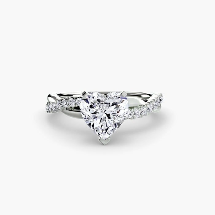 The Emerald Twist Pavé Ring