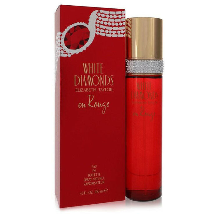 White Diamonds En Rouge Eau De Toilette Spray By Elizabeth Taylor - 3.3 oz