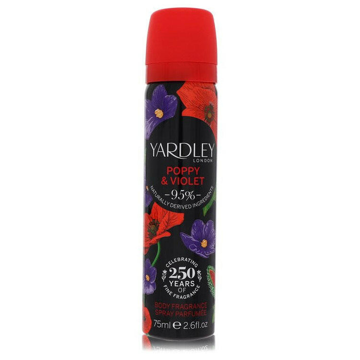 Yardley Poppy & Violet Body Fragrance Spray By Yardley London - 2.6 oz
