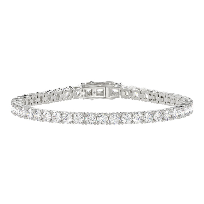 Classic 4-Prong Lab Diamond Tennis Bracelet in 10K White Gold