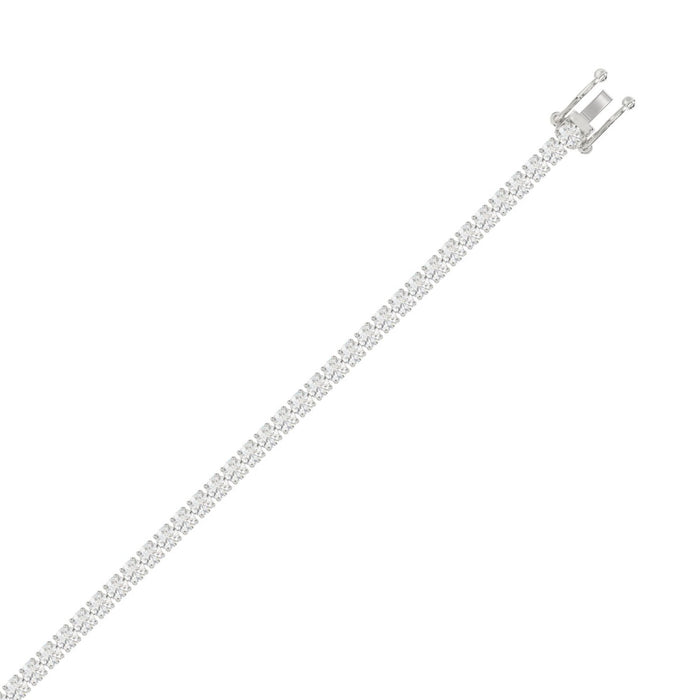 Classic 4-Prong Lab Diamond Tennis Bracelet in 10K White Gold