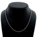 4 Prong Round Tennis Necklace - 14k White Gold, 5.00 Ct Databazaar