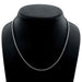 4 Prong Round Tennis Necklace - 14k White Gold, 5.00 Ct Databazaar