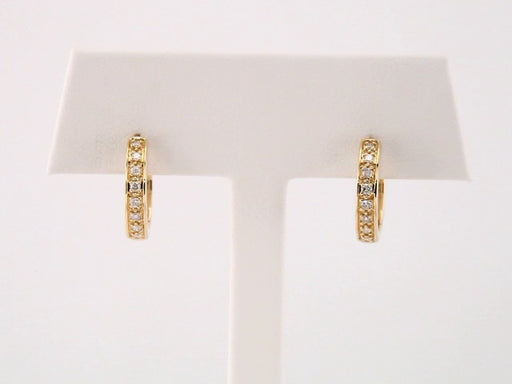 Lab-Grown Diamond Accented Hoop Earrings - Style 69277