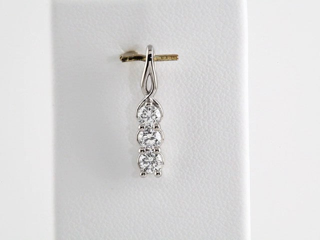 Lab-Grown Diamond Three-Stone Pendant - Style 85982