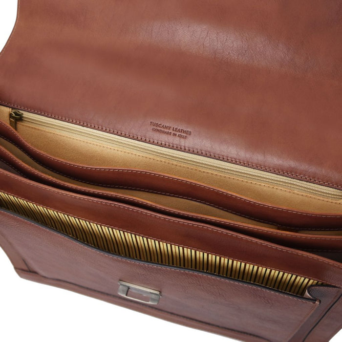 Cremona - Leather Briefcase 3 Compartments (TL142448)