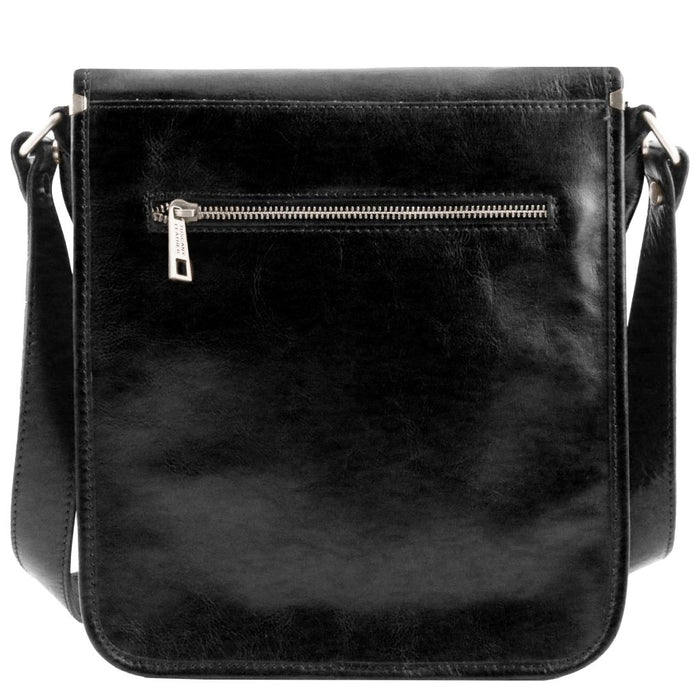 Tl Messenger - Two Compartments Leather Shoulder Bag (TL141255)