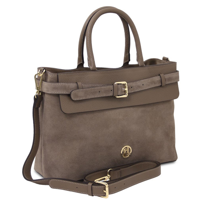 Tenace - Suede Leather Handbag (TL142525)