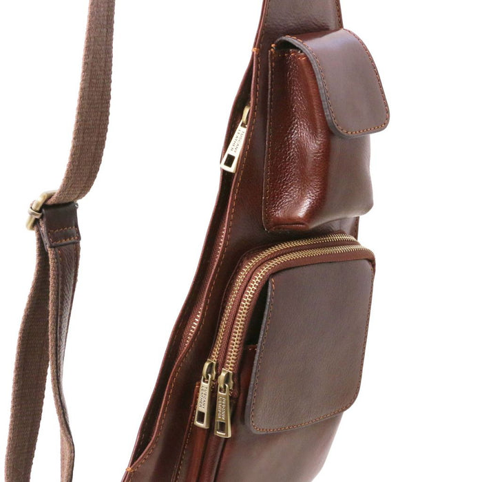 Leather Crossover Bag (TL141352)