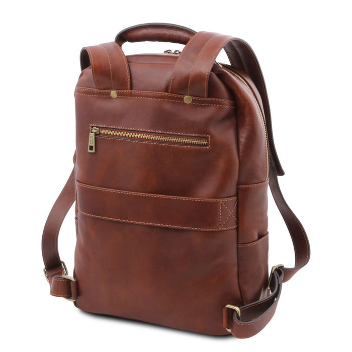 Melbourne - Leather Laptop Backpack (TL142205)