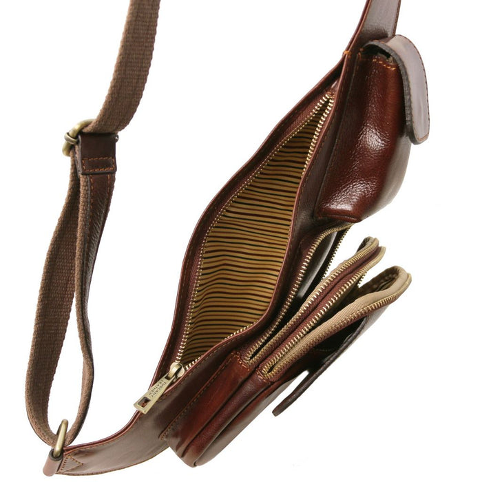 Leather Crossover Bag (TL141352)