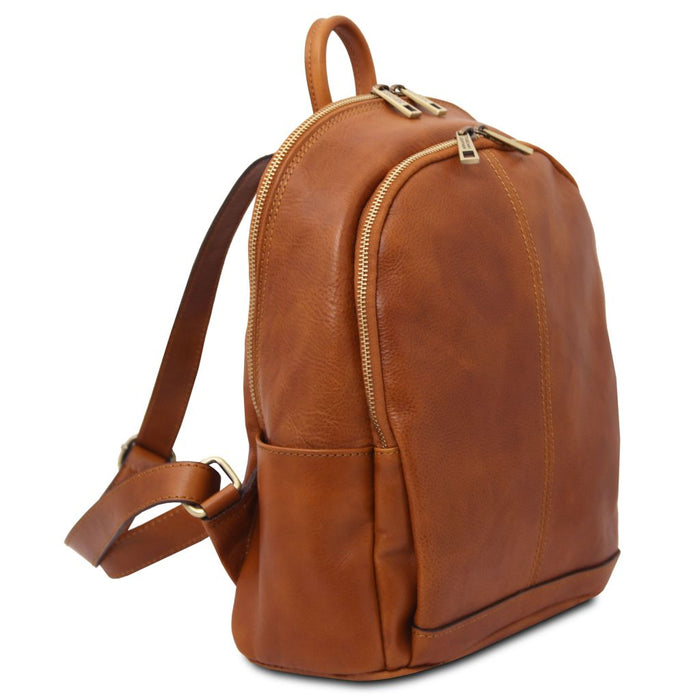 Canberra - 2 Compartments Leather Backpack (TL142460)