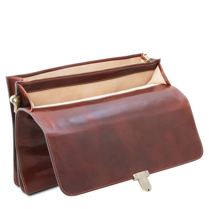 Assisi - Leather Briefcase 3 Compartments (TL141825)