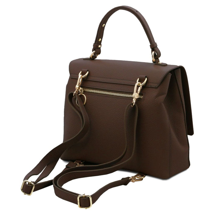 Silene - Leather Convertible Backpack Handbag (TL142152)