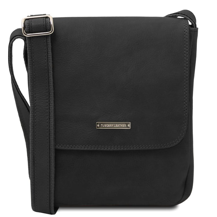 John - Leather Crossbody Bag For Men With Front Zip (TL141408)