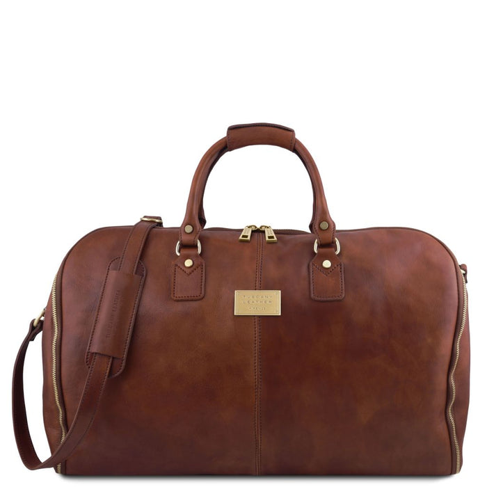 Antigua - Travel Leather Duffle/Garment Bag (TL142341)