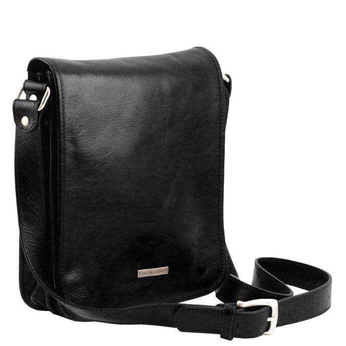 Tl Messenger - Two Compartments Leather Shoulder Bag (TL141255)