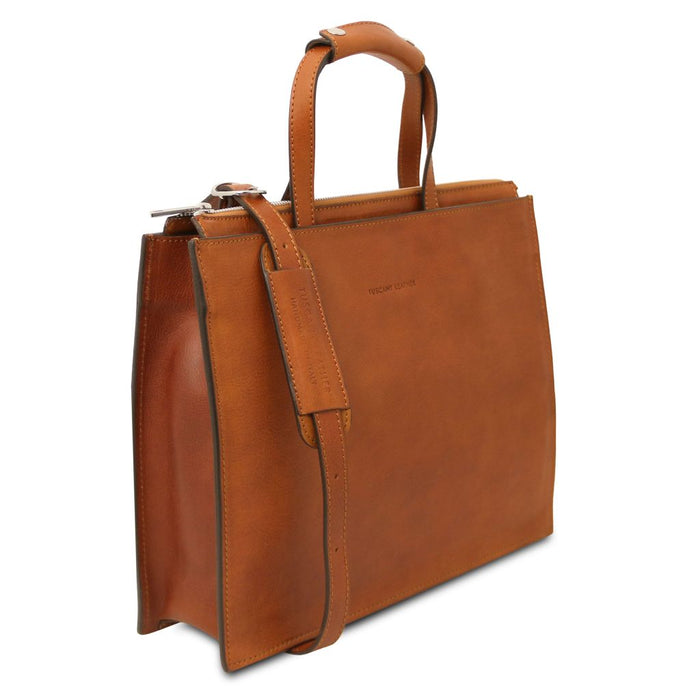 Palermo - Leather Briefcase 3 Compartments For Women (TL142452)